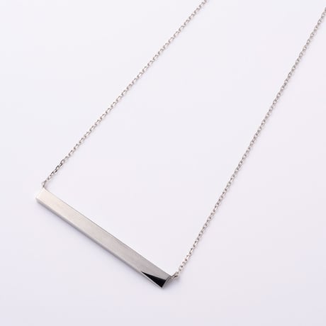 Square necklace/silver color
