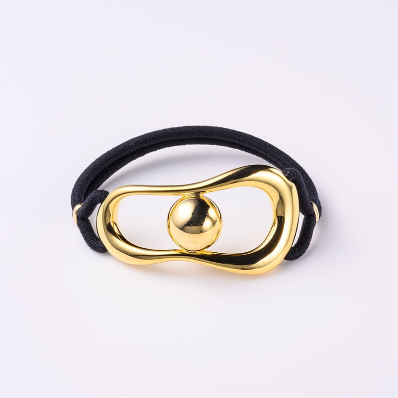 Sphere hair tie / gold color | Elaborate