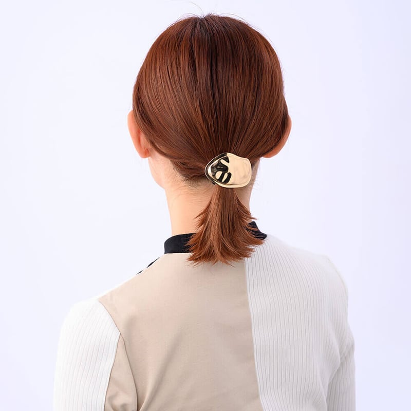Wave hair tie / gold color | Elaborate