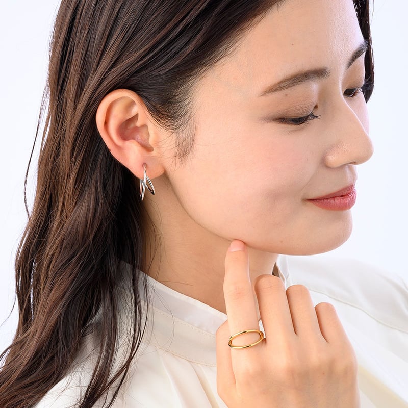 Separate line 3way earcuff/silver color | Elabo