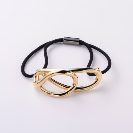 Flowing hair tie / gold color
