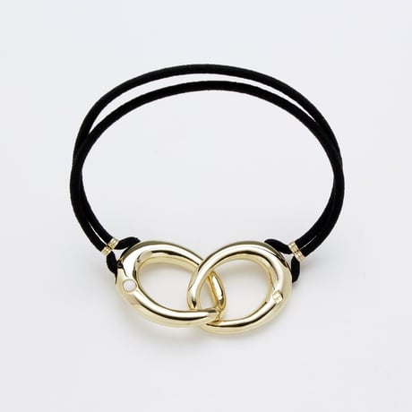 Poterie hair tie / gold color