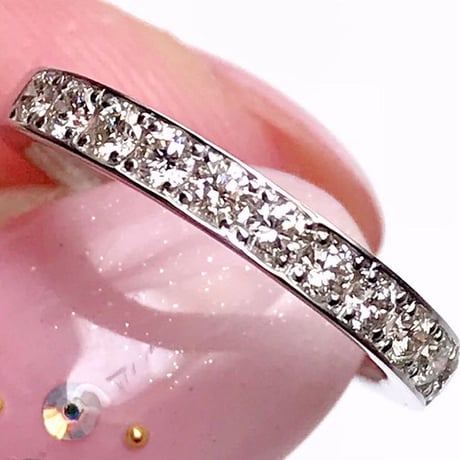 天然ダイヤモンド　0.30ct pt950ピンキーリング