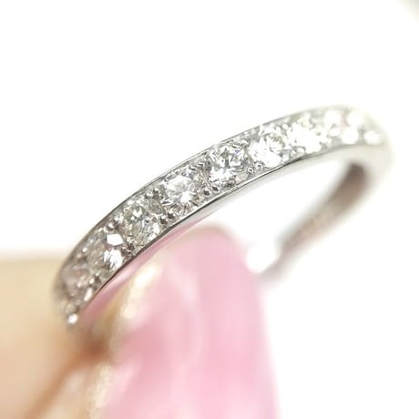 0.50ct  良質ダイヤモンド　PT950エタニティリング