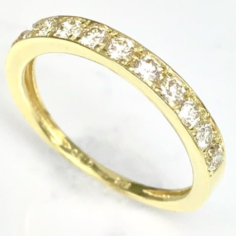 天然ダイヤモンド 0.30ct k18 ピンキーリング