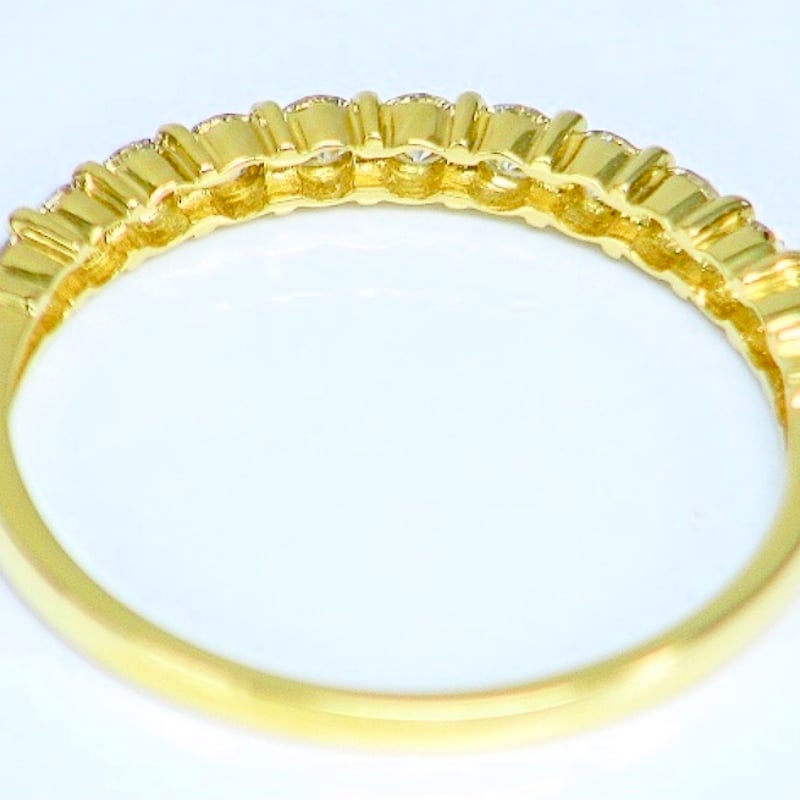 0.50ct 良質天然ダイヤモンド K18 エタニティリング