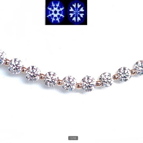 0.30ctハート＆キューピットK18/イエローゴールドラインネック鑑別カード付