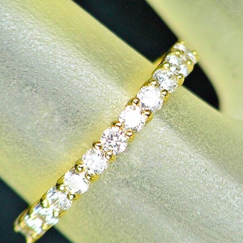 0.50ct 良質天然ダイヤモンド K18 エタニティリング 0.50ct 良質天然ダイヤモンド K18 エタニティリング