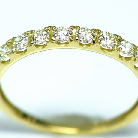 0.50ct 良質天然ダイヤモンド(10石)k18エタニティリング