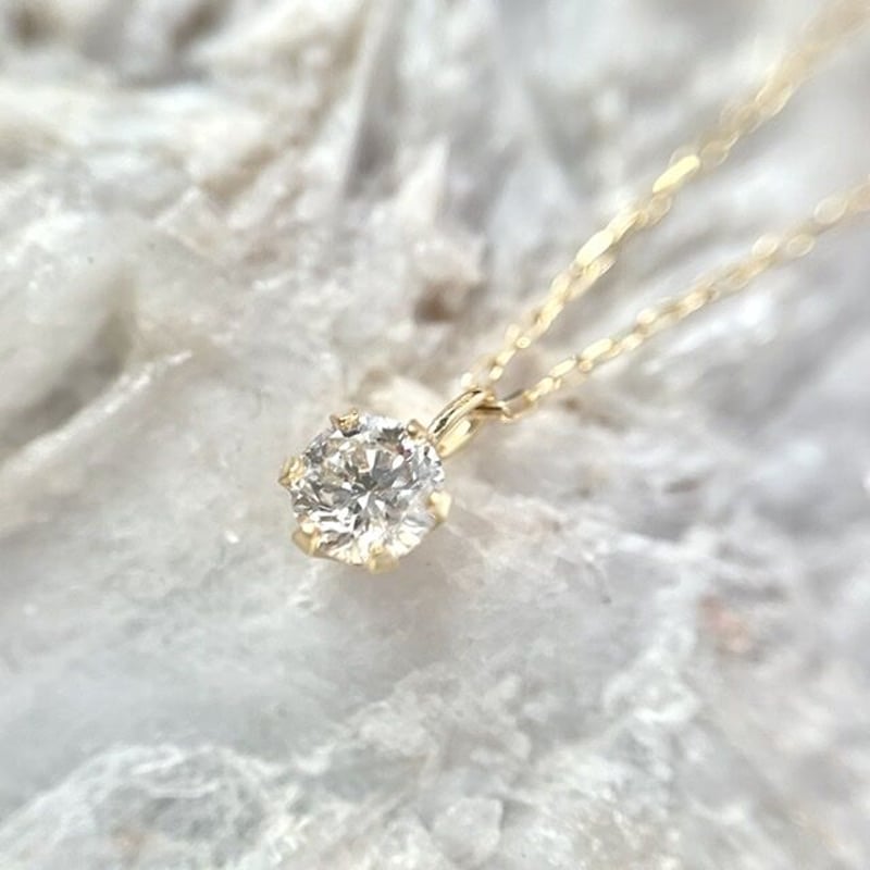 0.20ct 上質天然ダイヤモンド K18 ネックレス | sanlemojewelry