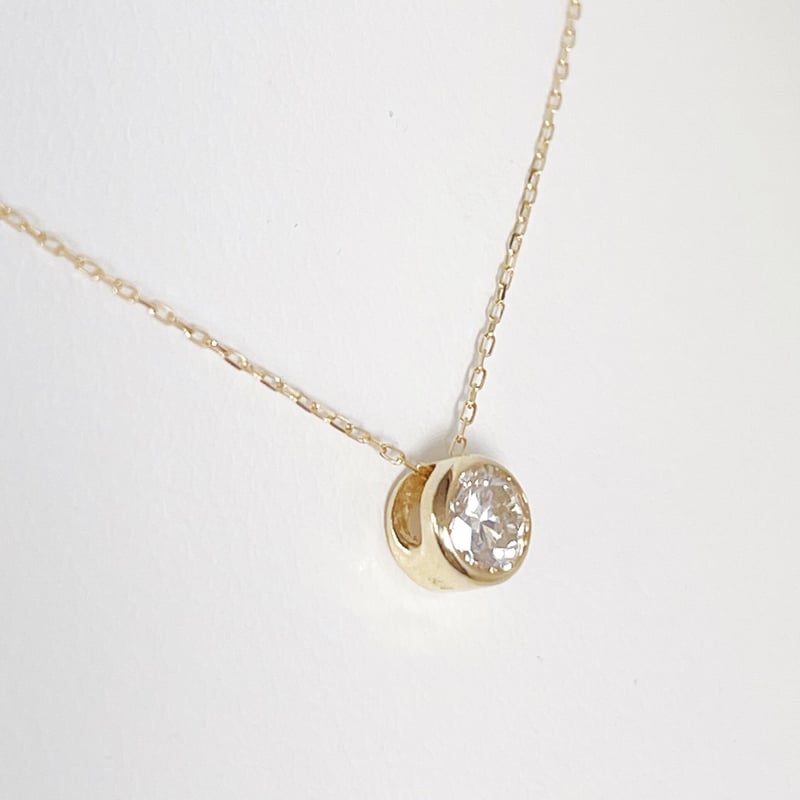 0.20ct H&C 良質天然ダイヤモンド K18 ネックレス 鑑別カード付 0.20ct H&C 良質天然ダイヤモンド K18 ネックレス 鑑別カード付