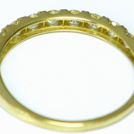 0.50ct 良質天然ダイヤモンド(10石)k18エタニティリング