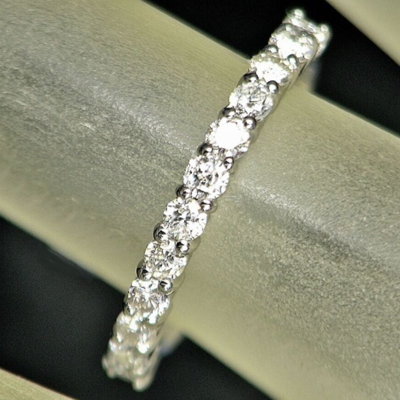 0.50ct 良質天然ダイヤモンド PT950エタニティリング | sanlemojewelry