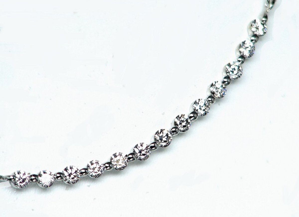 計0.20ct ハート＆キューピット PT950 ラインネックレス | sanlemojewelry