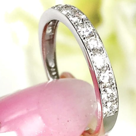 0.50ct  良質ダイヤモンド　PT950エタニティリング