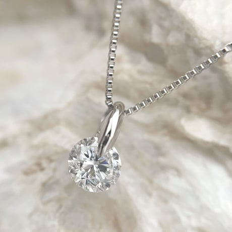 0.311ct  D-SI2-Good PTダイヤネックレスGGS鑑定書付