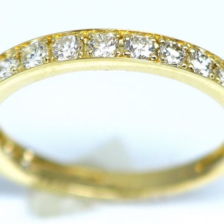 0.50ct　天然ダイヤモンド　K18　エタニティリング