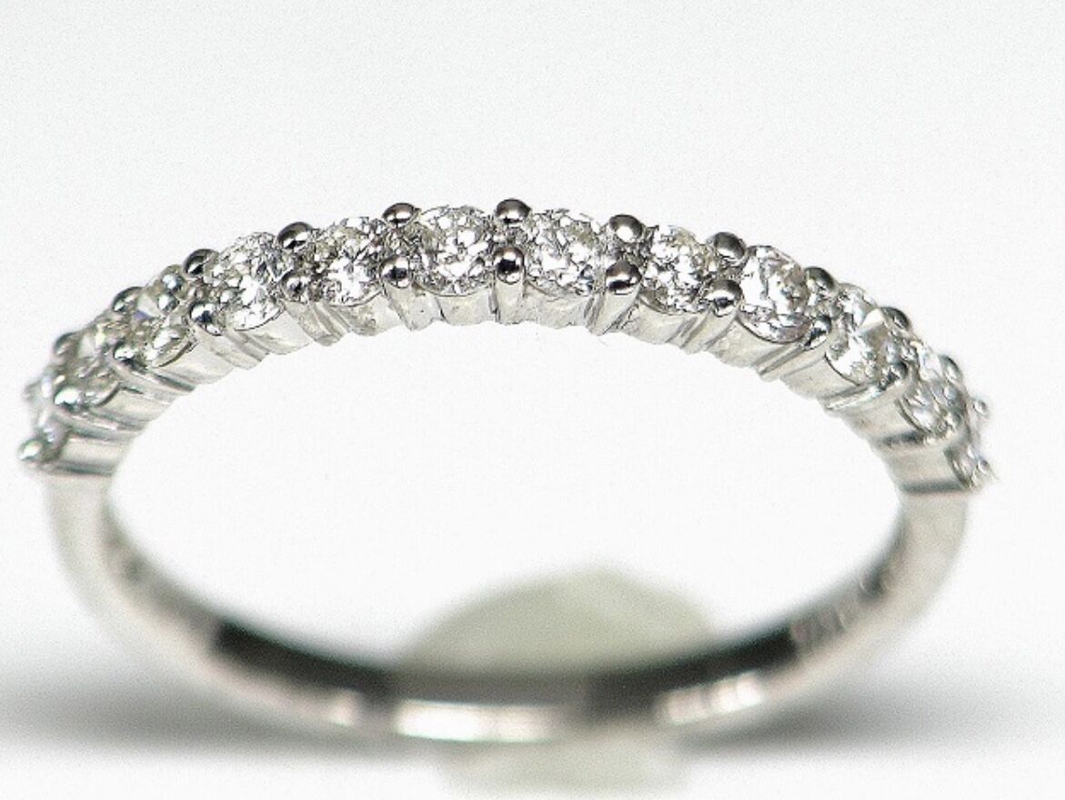0.50ct 良質天然ダイヤモンド PT950エタニティリング | sanlemojewelry
