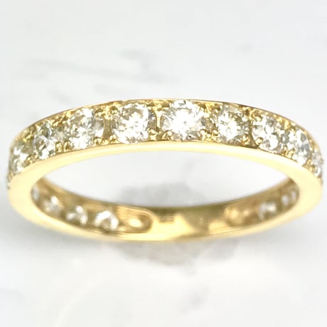 1.00ct 天然ダイヤモンド k18 エタニティリング