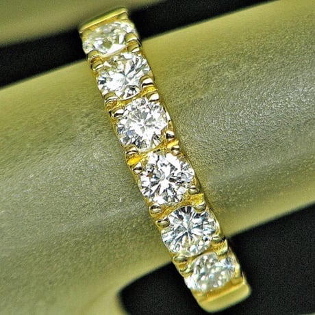 豪華！天然ダイヤモンド　計1.00ct（6石）　K18 エタニティリング