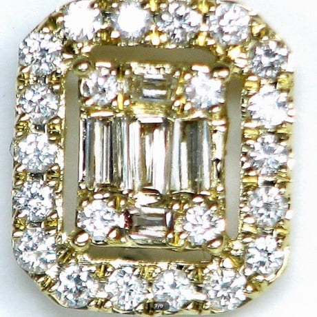 計0.50ct　天然ダイヤモンド　K18　スイングピアス