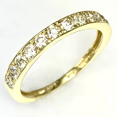 天然ダイヤモンド 0.30ct k18 ピンキーリング