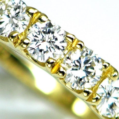 豪華！天然ダイヤモンド　計1.00ct（6石）　K18 エタニティリング