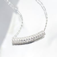 高品質　天然ダイヤモンド　1.00ct パヴェダイヤモンド PT950ネックレス