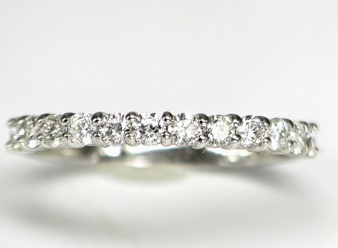 0.50ct 良質天然ダイヤモンド PT950エタニティリング | sanlemojewelry