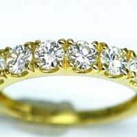 豪華！天然ダイヤモンド　計1.00ct（6石）　K18 エタニティリング
