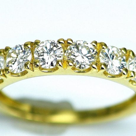 豪華！天然ダイヤモンド　計1.00ct（6石）　K18 エタニティリング