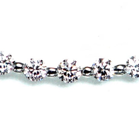 計0.20ct　ハート＆キューピット　PT950 ラインネックレス