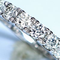豪華！天然ダイヤモンド　計1.00ct（6石）　PT950　エタニティリング