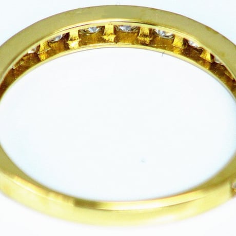 0.50ct　天然ダイヤモンド　K18　エタニティリング