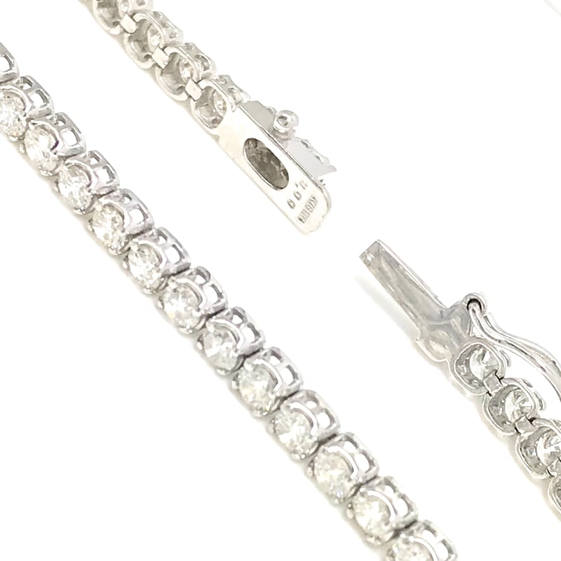 良質3.00ct 天然ダイヤモンド K18WG テニスブレスレット 良質3.00ct 天然ダイヤモンド K18WG テニスブレスレット