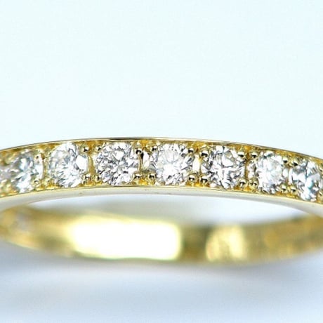 0.50ct　天然ダイヤモンド　K18　エタニティリング