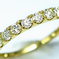 0.50ct 良質天然ダイヤモンド(10石)k18エタニティリング