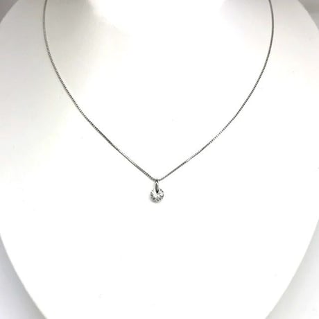 天然ダイヤモンド 0.20ct  pt900 ネックレス