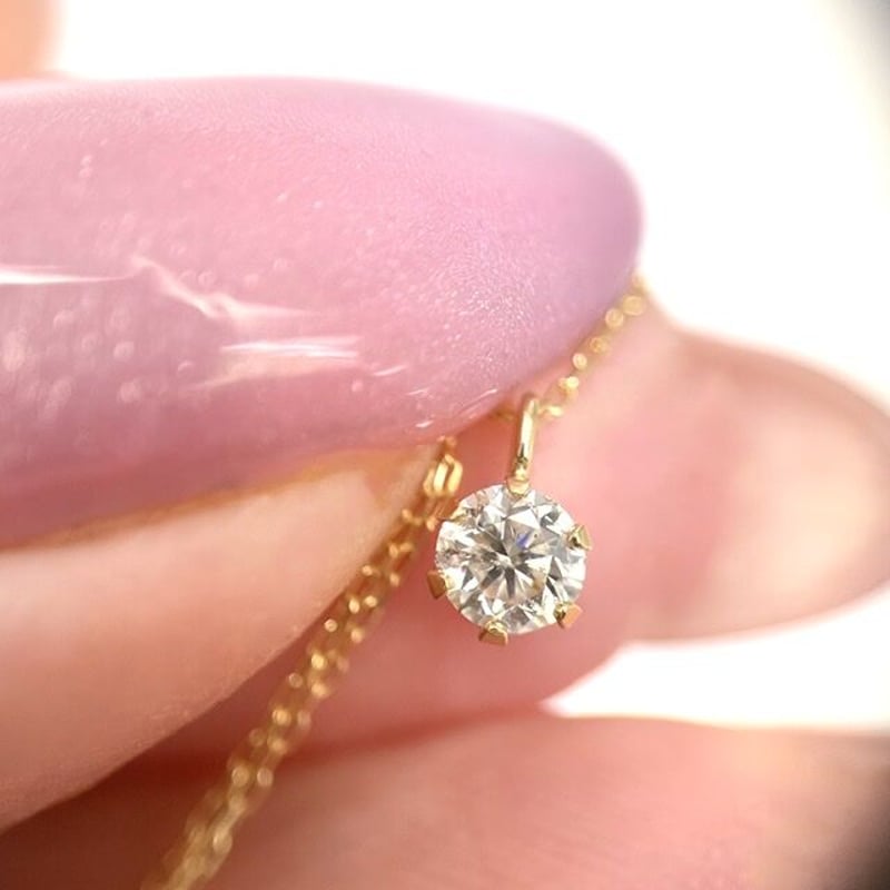 0.20ct 上質天然ダイヤモンド K18 ネックレス | sanlemojewelry