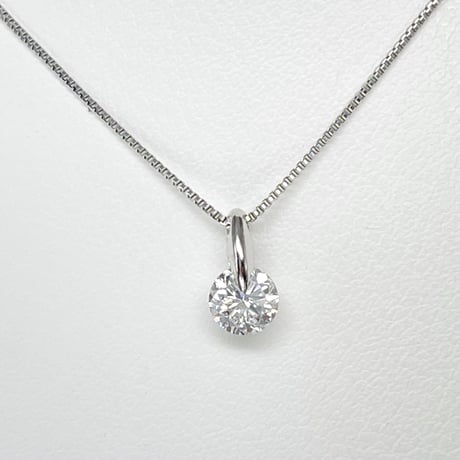 0.311ct  D-SI2-Good PTダイヤネックレスGGS鑑定書付