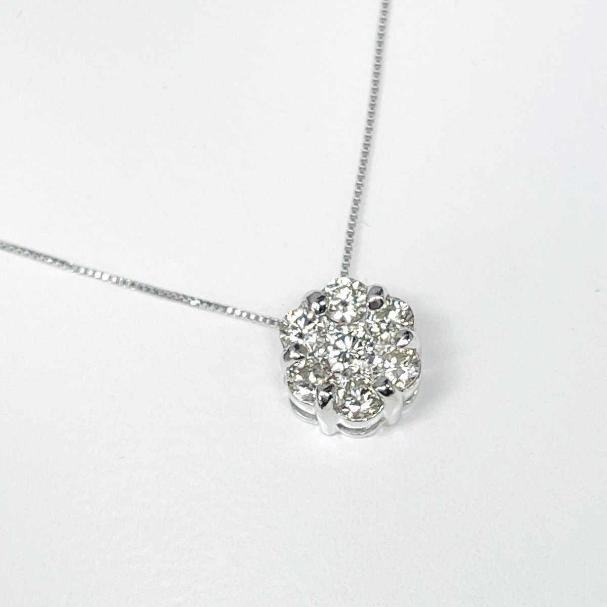 天然ダイヤモンド 0.50ctハート&キューピッド上質フラワー型パヴェ