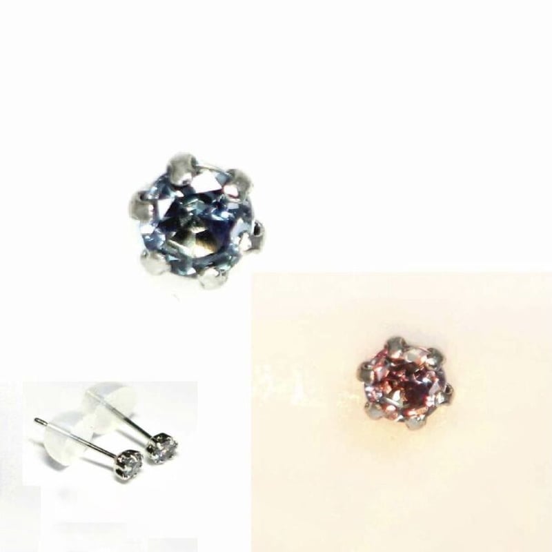 『専用です』天然非加熱 アレキサンドライト ピアス 計0.234ct￼ 計0.20ct 天然アレキサンドライト PT900ピアス | sanlemojewelry