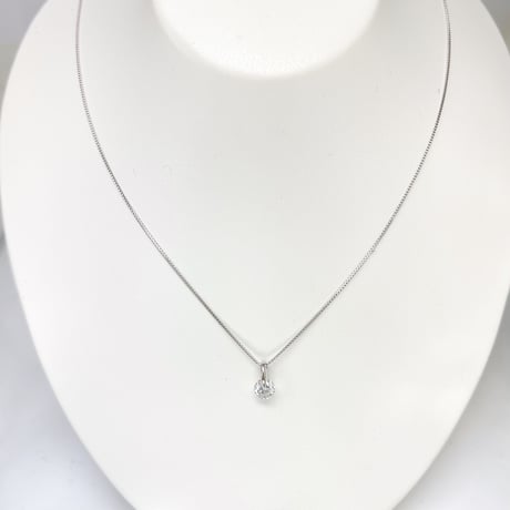 0.311ct  D-SI2-Good PTダイヤネックレスGGS鑑定書付
