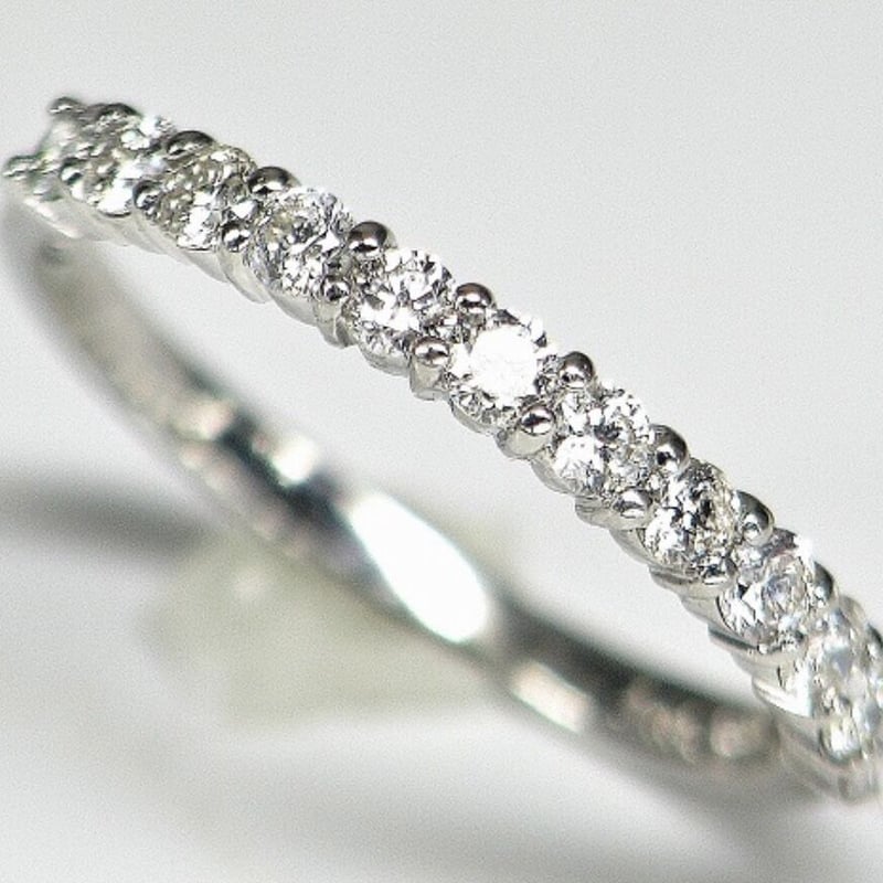 0.50ct 良質天然ダイヤモンド PT950エタニティリング | sanlemojewelry