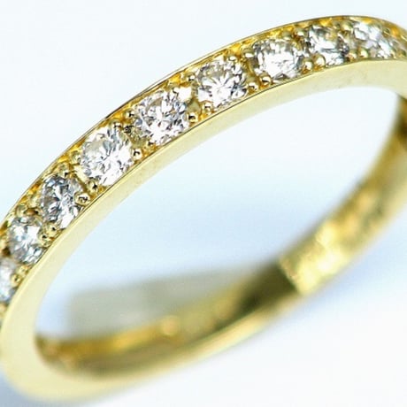 0.50ct　天然ダイヤモンド　K18　エタニティリング