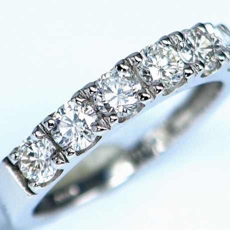 豪華！天然ダイヤモンド　計1.00ct（6石）　PT950　エタニティリング