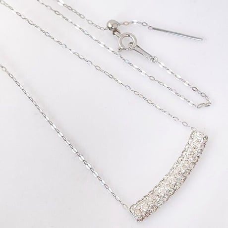 高品質　天然ダイヤモンド　1.00ct パヴェダイヤモンド PT950ネックレス