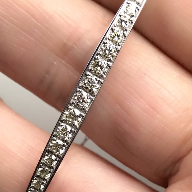 天然ダイヤモンド k18ホワイトゴールド ブレスレット | sanlemojewelry
