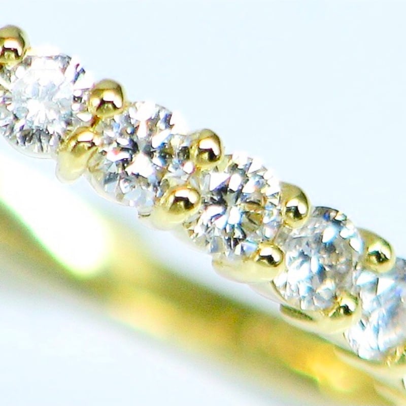 0.50ct 良質天然ダイヤモンド K18 エタニティリング 0.50ct 良質天然ダイヤモンド K18 エタニティリング
