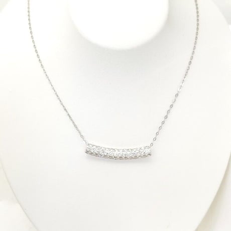 高品質　天然ダイヤモンド　1.00ct パヴェダイヤモンド PT950ネックレス
